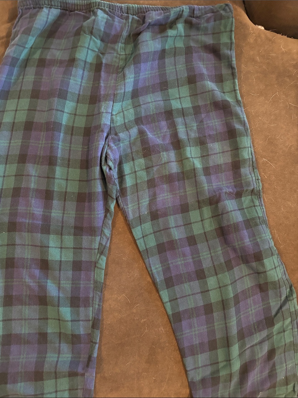 Source Unknown Blue & Green Plaid Men's Lounge Pants